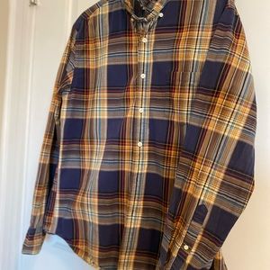 J. Crew washed tartan dress shirt, Large